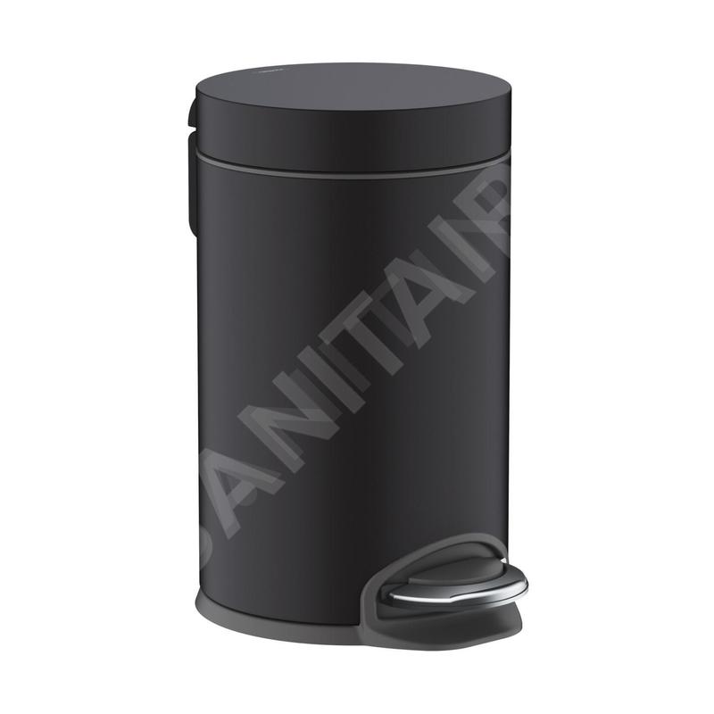 Hansgrohe AddStoris - Poubelle 3 l, Soft Close, noir mat 41775670