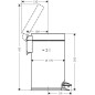 Hansgrohe AddStoris - Poubelle 3 l, Soft Close, noir mat 41775670