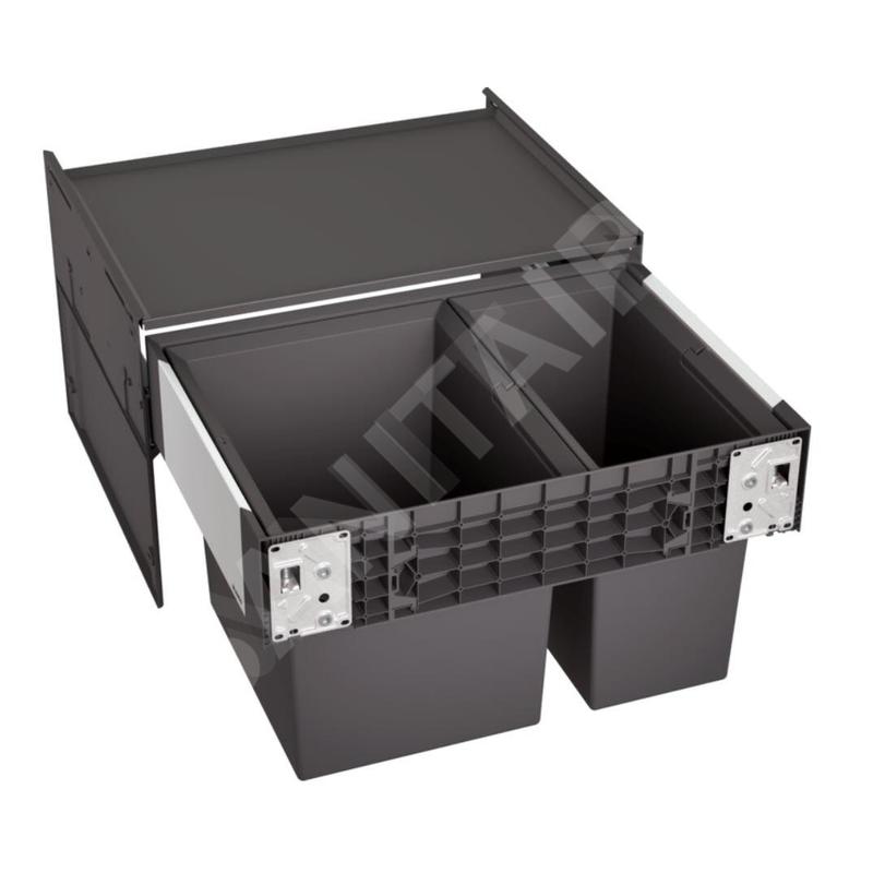 Blanco Select - Poubelle encastrable, divisée, volume de 49 l 526203