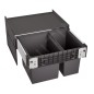 Blanco Select - Poubelle encastrable, divisée, volume de 49 l 526203