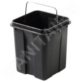 Aqualine Simple Line - Poubelle carré 3 l, inox poli GAQ003