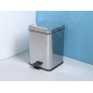 Aqualine Simple Line - Poubelle carré 3 l, inox poli GAQ003