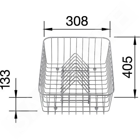Blanco Accessoires - Panier à vaisselle Classic, 405x308 mm, inox 507829