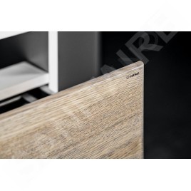 Sapho Mediena - Meuble-vasque 960x510x485 mm, blanc mat /chêne graphite MD101