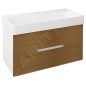 Sapho Mediena - Meuble-vasque 960x510x485 mm, blanc mat/chêne naturel MD102 Sapho Mediena - Meuble-vasque 960x510x485 mm, blanc mat/chêne naturel MD102