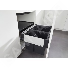 Blanco Select - Poubelle encastrable, diviséee, volume de 46 l 526205