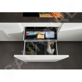 Blanco Select - Poubelle encastrable, diviséee, 45 l 526209