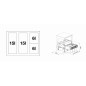 Blanco Select - Poubelle encastrable, diviséee, volume de 42 l 526211