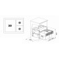 Blanco Select - Poubelle encastrable, diviséee, volume de 46 l 526210