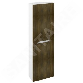 Sapho Mediena - Armoire haute 400x1400x200 mm, 2 portes G/D, blanc mat/chêne graphite MD451