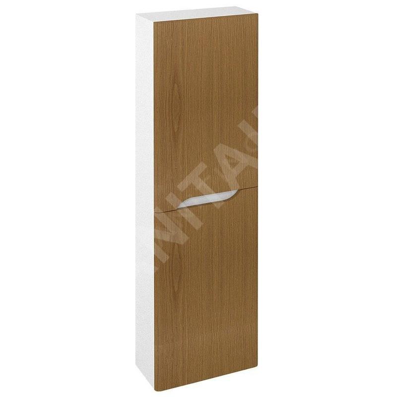Sapho Mediena - Armoire haute 400x1400x200 mm, blanc mat/chêne naturel MD452