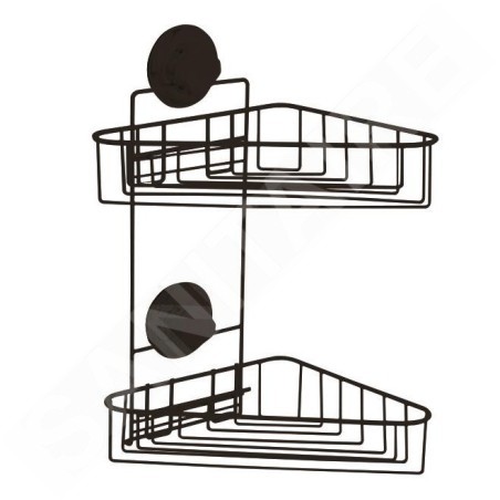 Compactor Bestlock - Étagère d'angle en fil de fer, noir RAN9779
