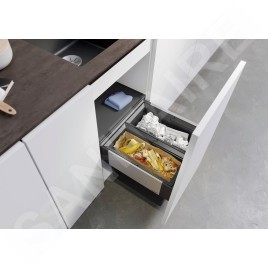Blanco Select - Poubelle encastrable, divisée, volume de 32 l 526200