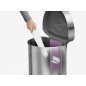 Simplehuman Poubelles - Poubelle sans contact avec commande de mouvement , 45 l, inox brossé ST2009