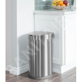 Simplehuman Poubelles - Poubelle sans contact avec commande de mouvement , 45 l, inox brossé ST2009