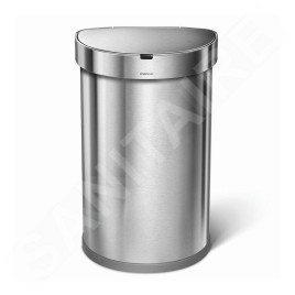 Simplehuman Poubelles - Poubelle sans contact avec commande de mouvement , 45 l, inox brossé ST2009