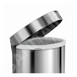 Simplehuman Poubelles - Poubelle sans contact avec commande de mouvement , 45 l, inox brossé ST2009