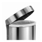 Simplehuman Poubelles - Poubelle sans contact avec commande de mouvement , 45 l, inox brossé ST2009