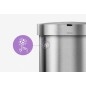 Simplehuman Poubelles - Poubelle sans contact avec commande de mouvement , 45 l, inox brossé ST2009