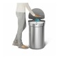 Simplehuman Poubelles - Poubelle sans contact avec commande de mouvement , 45 l, inox brossé ST2009