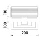 Nimco Open - Étagère en fil de fer 200x110 mm, chrome OP 112N-26 Nimco Open - Étagère en fil de fer 200x110 mm, chrome OP 112N-26