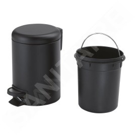 Sapho Accessoires de salle de bains Gedy - Poubelle 5 l, SoftClose, noir mat 330914