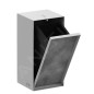 Hansgrohe XtraStoris Rock - Poubelle à encastrer 2,5 L, blanc mat 56063700