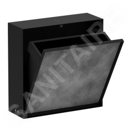 Hansgrohe XtraStoris Rock - Poubelle à encastrer 4 L, noir mat 56089670