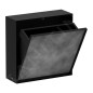Hansgrohe XtraStoris Rock - Poubelle à encastrer 4 L, noir mat 56089670