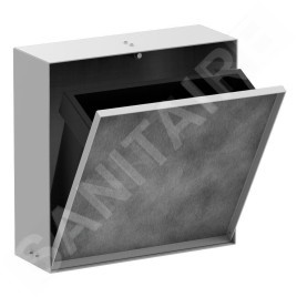 Hansgrohe XtraStoris Rock - Poubelle à encastrer 4 L, blanc mat 56089700