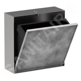 Hansgrohe XtraStoris Rock - Poubelle à encastrer 4 l, acier brossé 56089800