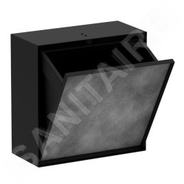 Hansgrohe XtraStoris Rock - Poubelle à encastrer 6 L, noir mat 56090670