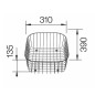Blanco Accessoires - Panier universel pour évier, 390x310x135, inox 220573