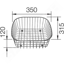 Blanco Accessoires - Panier universel pour évier, inox 514238