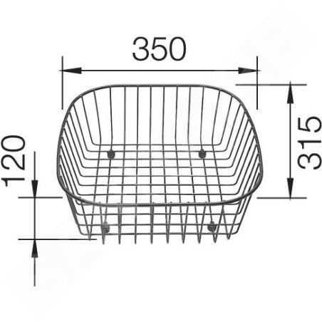 Blanco Accessoires - Panier universel pour évier, inox 514238