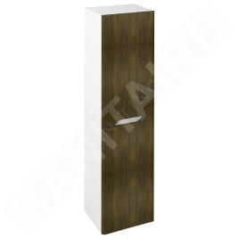 Sapho Mediena - Armoire haute 350x1380x300 mm, 2 portes G/D, blanc mat/chêne graphite MD351