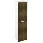 Sapho Mediena - Armoire haute 350x1380x300 mm, 2 portes G/D, blanc mat/chêne graphite MD351