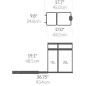Simplehuman Poubelles - Poubelle encastrée, divisée 20/15 L CW1016