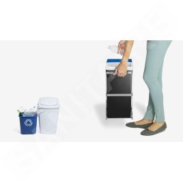 Simplehuman Poubelles - Poubelle encastrée, divisée 20/15 L CW1016