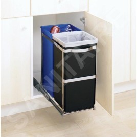 Simplehuman Poubelles - Poubelle encastrée, divisée 20/15 L CW1016