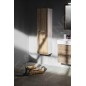 Sapho Mediena - Armoire haute 350x1380x300 mm, 2 portes G/D, blanc mat/chêne graphite MD351
