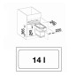Blanco Singolo - Poubelle encastrable, volume 14 l 512880