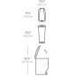 Simplehuman Poubelles - Poubelle Slim 40 l, noir CW1361