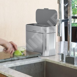 Simplehuman Poubelles - Poubelle 4 l, acier inoxydable CW1645