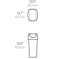 Simplehuman Poubelles - Poubelle 60 l, noir CW1333