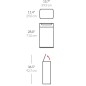 Simplehuman Poubelles - Poubelle 40 l, Touch-bar, inox brossé CW2014