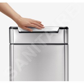 Simplehuman Poubelles - Poubelle 40 l, Touch-bar, inox brossé CW2014
