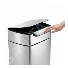 Simplehuman Poubelles - Poubelle 40 l, Touch-bar, inox brossé CW2014