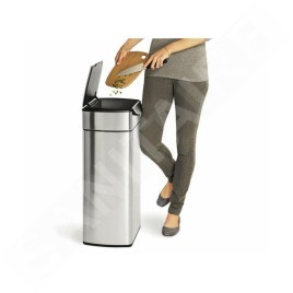 Simplehuman Poubelles - Poubelle 40 l, Touch-bar, inox brossé CW2014
