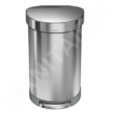 Simplehuman Poubelles - Poubelle 45 l, inox brossé CW2030